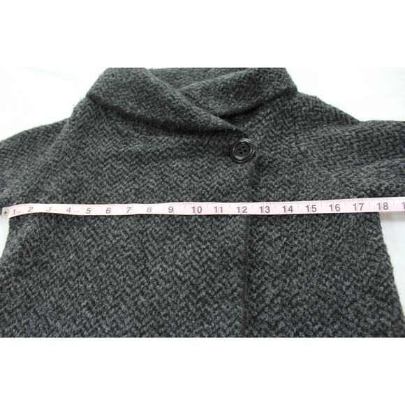 Jones New York Jones & Co Black Wool Blend Long Coat Women’s S Minimalist Grunge - Picture 8 of 9